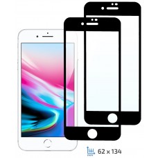 Захисне скло для iPhone 7/8, 2E Basic, 5D Full Glue Black, 2 шт (2E-IP-7-8-IBFCFG-BB)