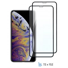 Защитное стекло для iPhone XS Max, 2E Basic, 5D Full Glue Black, 2 шт (2E-IP-XSM-IBFCFG-BB)