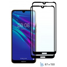 Защитное стекло для Huawei Y6 Pro 2019, 2E Basic, 5D Full Glue, Black, 2 шт (2E-H-Y6-19-IBFCFG-BB)