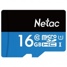 Карта памяти microSDHC, 16Gb, Class10 UHS-I, Netac P500, SD адаптер (NT02P500STN-016G-R)