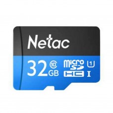 Карта памяти microSDHC, 32Gb, Class10 UHS-I, Netac P500, SD адаптер (NT02P500STN-032G-R)