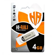 USB Flash Drive 4Gb Hi-Rali Fit series Silver (HI-4GBFITSL)