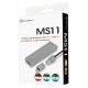 Карман внешний M.2 SilverStone MS11, Silver, NVMe, USB 3.1, формат 2242/2260/2280 (SST-MS11C)