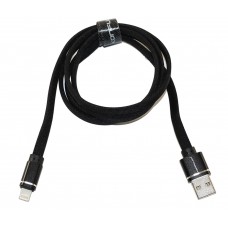 Кабель USB <-> Lightning, Konfulon, Black, 1м, 3A (S77)