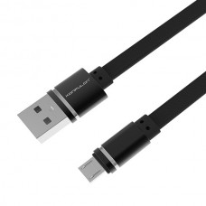 Кабель USB <-> microUSB, Konfulon, Black, 1 м, 3A (S76)