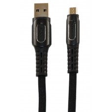 Кабель USB <-> microUSB, Konfulon, Black, 1 м, 2.4A (DC-28)