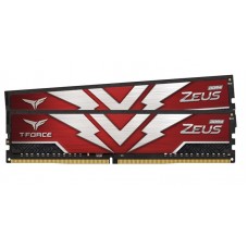 Пам'ять 8Gb x 2 (16Gb Kit) DDR4, 2666 MHz, Team T-Force Zeus, Red (TTZD416G2666HC19DC01)