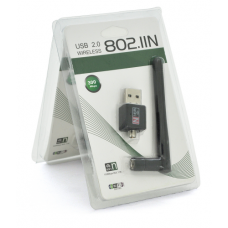 Мережевий адаптер WiFi LV-UW02-2DB, USB, WiFi 802.11n, 300 Мбіт/с, зовнішня антена