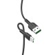 Кабель USB <-> microUSB, Hoco, Black, 1 м, 4A (X33)