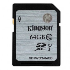 Карта пам'яті SDXC, 64Gb, Сlass10 UHS-I, 45MB/s, Kingston (SD10VG2/64GB)