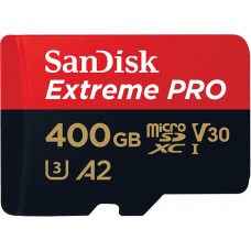 Карта пам'яті microSDXC, 400Gb, Class10 UHS-I U3 V30 A2, SanDisk Extreme Pro, SD (SDSQXCZ-400G-GN6MA)