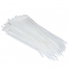 Стяжки для кабелю, 100 мм х 2,5 мм, 100 шт, White, Patron (PLA-2.5-100-WH)