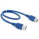 Кабель USB 3.0 - USB 0.5 м Extradigital Blue, AM/AM (KBU1631)