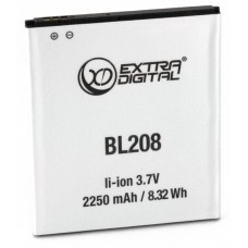 Акумулятор Lenovo BL208, Extradigital, 2250 mAh (BML6361)