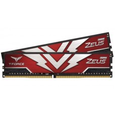 Пам'ять 8Gb x 2 (16Gb Kit) DDR4, 3000 MHz, Team T-Force Zeus, Red (TTZD416G3000HC16CDC01)