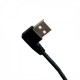 Кабель-удлинитель USB 0.25 м Extradigital Black, угловой (KBU1794)