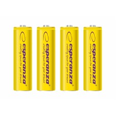 Аккумулятор AA, 2000 mAh, Esperanza, Yellow, 4 шт, 1.2V, Blister (EZA104Y)