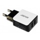 Мережевий зарядний пристрій Aspor, White, 2xUSB, 2.1A, кабель USB <-> Lightning (A811)