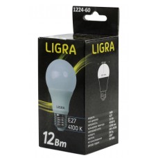 Лампа світлодіодна E27, 12W, 4100K, A60, Ligra, 1080 lm, 220V (LG-60-1224)