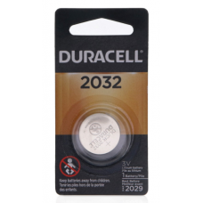 Батарейка CR2032, літієва, Duracell, 1 шт, Blister (DL2032-1)