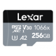 Карта памяти microSDXC, 256Gb, Class 10 UHS-I U3 V30 A2, Lexar 1066x, SD адаптер (LMS1066256G-BNAAG)
