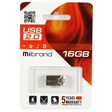 USB Flash Drive 16Gb Mibrand Hawk, Silver (MI2.0/HA16M1S)