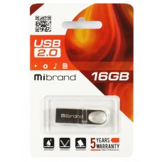 USB Flash Drive 16Gb Mibrand Irbis, Silver (MI2.0/IR16U3S)