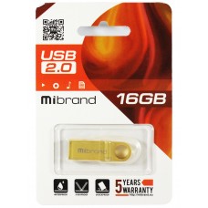USB Flash Drive 16Gb Mibrand Puma, Gold (MI2.0/PU16U1G)