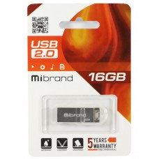 USB Flash Drive 16Gb Mibrand Сhameleon Silver (MI2.0/CH16U6S)