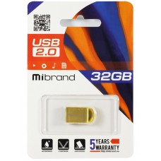 USB Flash Drive 32Gb Mibrand lynx Gold (MI2.0/LY32M2G)