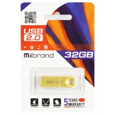 USB Flash Drive 32Gb Mibrand Taipan Gold (MI2.0/TA32U2G)