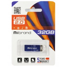 USB Flash Drive 32Gb Mibrand Chameleon Blue (MI2.0/CH32U6U)