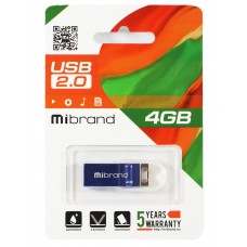 USB Flash Drive 4Gb Mibrand Сhameleon, Blue (MI2.0/CH4U6U)