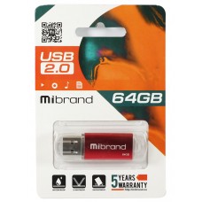 USB Flash Drive 64Gb Mibrand Cougar Red (MI2.0/CU64P1R)