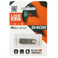 USB Flash Drive 64Gb Mibrand Puma Silver (MI2.0/PU64U1S)
