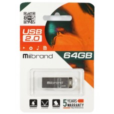 USB Flash Drive 64Gb Mibrand Chameleon Silver (MI2.0/CH64U6S)