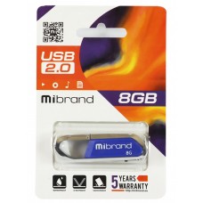 USB Flash Drive 8Gb Mibrand Aligator, Blue (MI2.0/AL8U7U)
