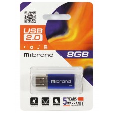 USB Flash Drive 8Gb Mibrand Cougar, Blue (MI2.0/CU8P1U)
