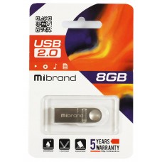 USB Flash Drive 8Gb Mibrand Puma, Silver (MI2.0/PU8U1S)