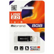 USB Flash Drive 8Gb Mibrand Сhameleon Black (MI2.0/CH8U6B)