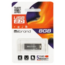 USB Flash Drive 8Gb Mibrand Сhameleon, Silver (MI2.0/CH8U6S)