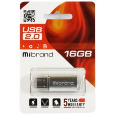USB Flash Drive 16Gb Mibrand Cougar Silver (MI2.0/CU16P1S)