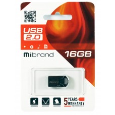 USB Flash Drive 16Gb Mibrand Hawk Black (MI2.0/HA16M1B)