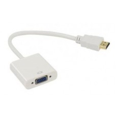 Адаптер HDMI (M) - VGA (F), STLab, White, 15 см (U-990 Pro BTC white)