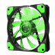 Вентилятор 120 мм, GameMax AirForce 12X, 120х120х25 мм, Green LED підсвічування (GMX-AF12G)