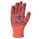 Перчатки трикотажные, универсальные, Долони, оранжевые