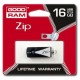 USB Flash Drive 16Gb Goodram ZIP, Black/Silver (PD16GH2GRZIKR9)
