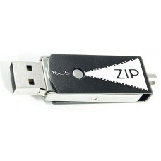 USB Flash Drive 16Gb Goodram ZIP, Black/Silver (PD16GH2GRZIKR9)