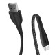 Кабель USB - micro USB 1 м ColorWay Black, 2.4A (CW-CBUM034-BK)
