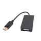 Адаптер DisplayPort (M) - HDMI (F) / VGA (F) / DVI (F), Extradigital, Black, 20 см (KBV1734)
